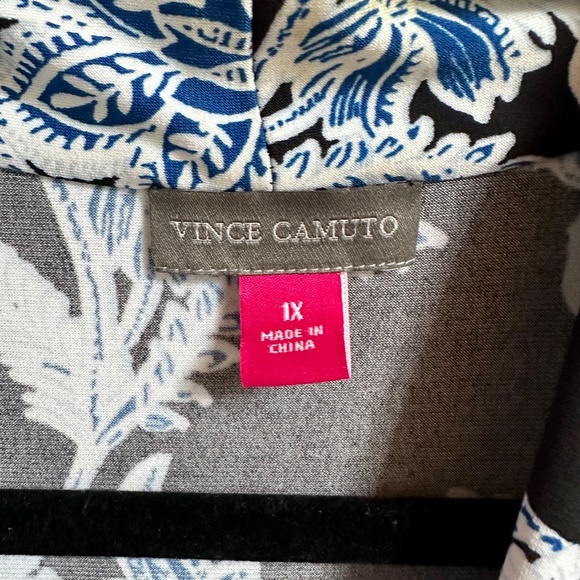 Vince Camuto Woodblock Halter Floral Maxi Dress - Picture 4 of 6